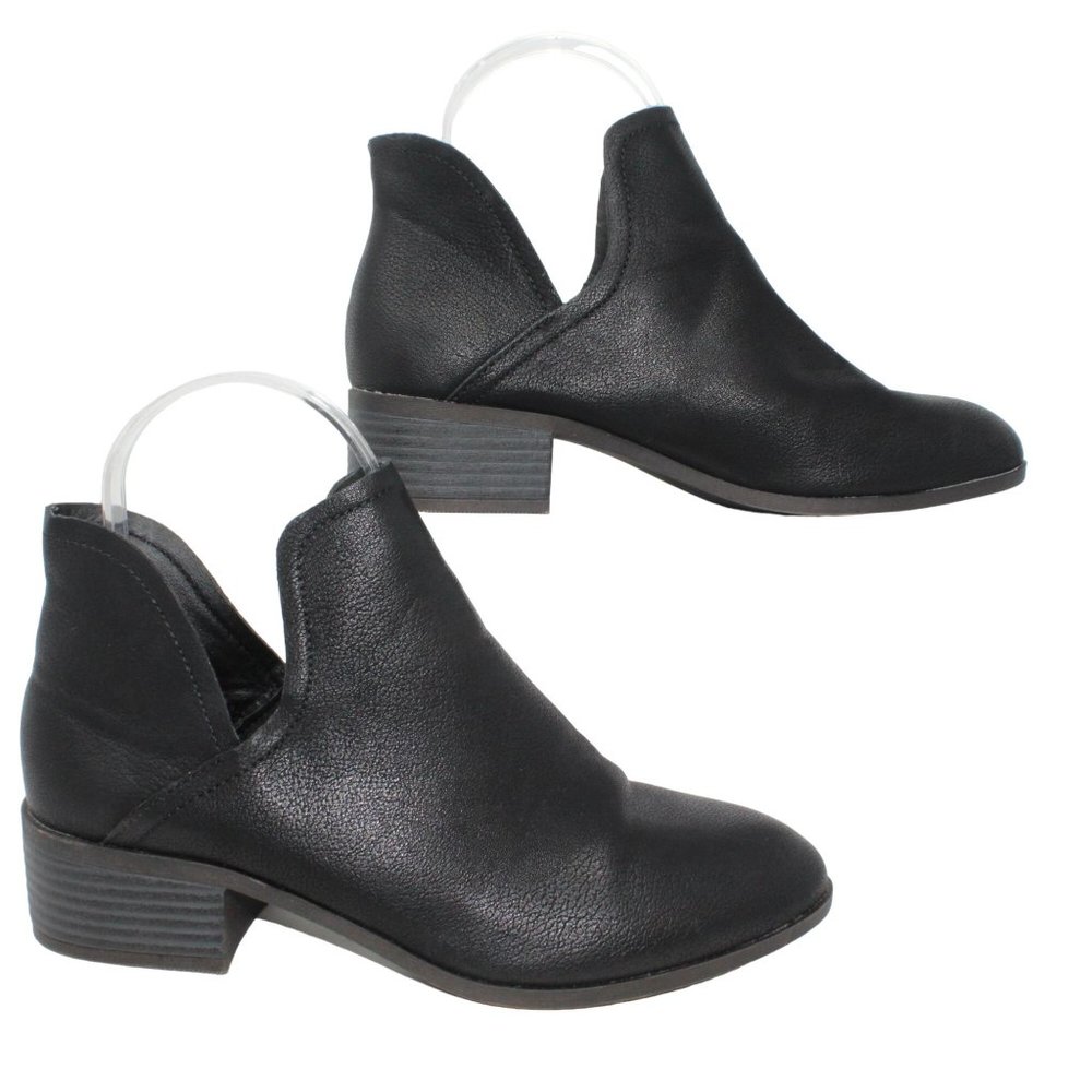 Madden Girl Size 6M Zavier Deep Cut Ankle Faux Leather Ankle Booties Boots - Picture 5 of 11